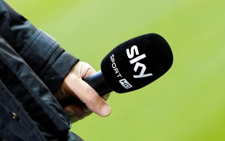 شعار قناة سكاي سبورتس المالك الحصري لحقوق بيع بث مباريات الدوري الإنجليزي الممتاز والدرجة الأولى والدرجات الأدنى حتى عام 2023 (صور: Getty)