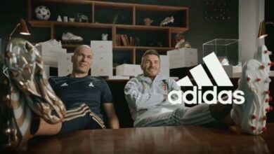 بيكهام وزيدان في اعلان أديداس (صور: Adidas)