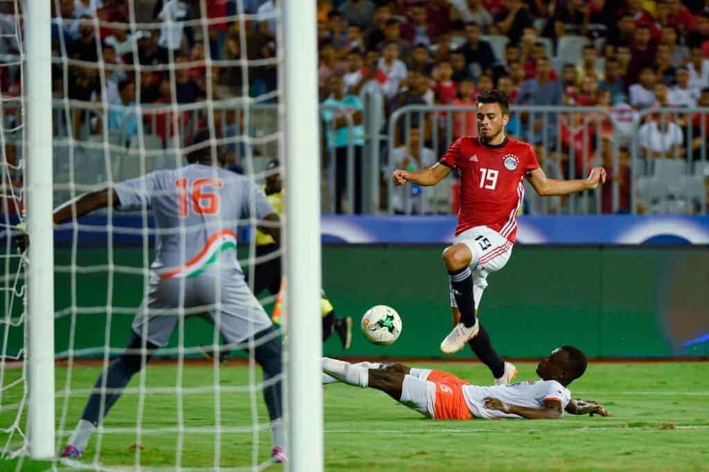 صلاح محسن مع منتخب مصر أمام النيجر في تصفيات كأس أمم أفريقيا 2019 (صور: Getty)