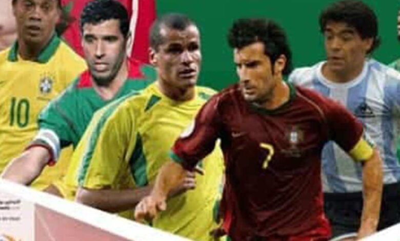 مارادونا وفيجو يقودان منتخب العالم أمام نجوم أفريقيا في المغرب