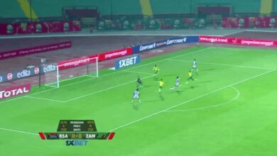 مباراة زامبيا وجنوب أفريقيا في كأس أمم أفريقيا تحت 23 عامًا (صور: TV)