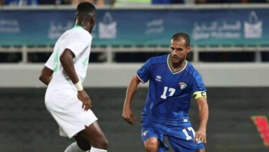 بدر المطوع بطل مباراة الكويت والسعودية في خليجي 24 (صور: AFP)