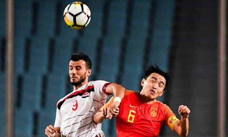 عمر السومة في مباراة سوريا والصين (صور: Getty)
