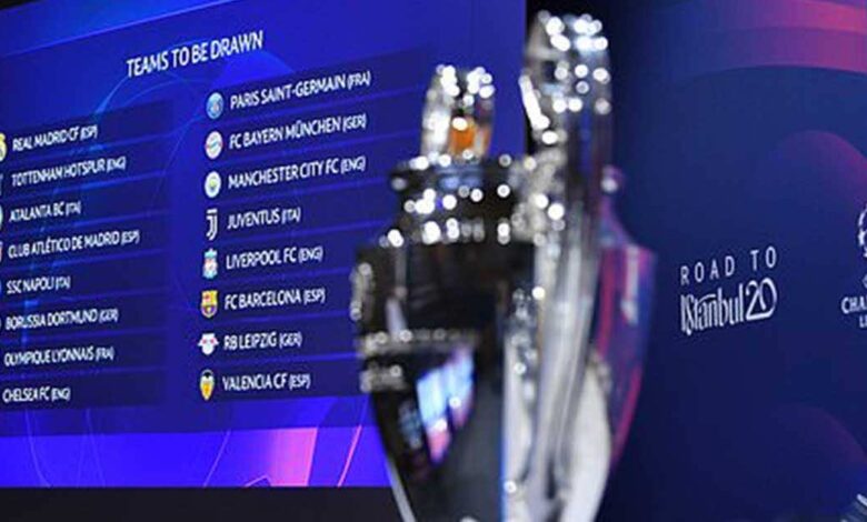 جدول مواعيد مباريات دوري أبطال أوروبا دور ال16 موسم 2020/2019