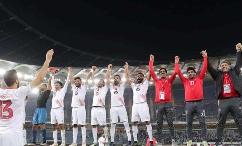 فرحة لاعبو الكويت الكويتي بالتأهل الى الدور الثاني فى دوري ابطال اسيا (صور:twitter)
