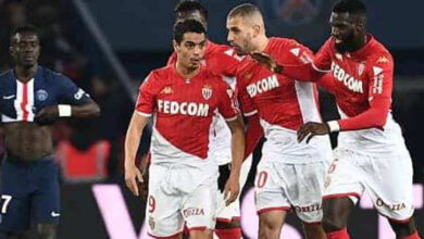 سليماني يساعد موناكو على تعطيل باريس سان جيرمان في الدوري الفرنسي