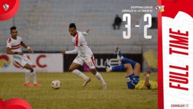 مباراة الزمالك وطنطا فى الدوري المصري (صور:twitter)