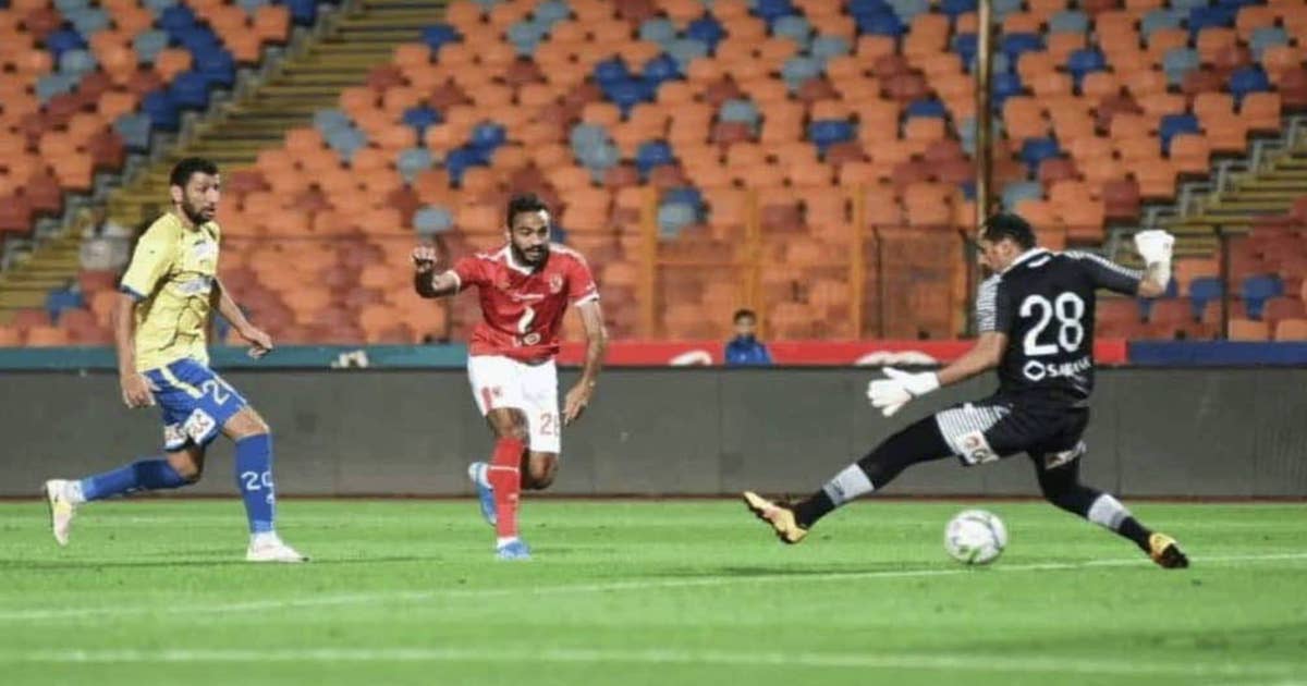 محمود كهربا يهز شباك طنطا في الدوري المصري
