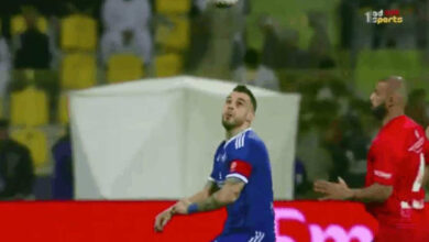 هدف نيجريدو في نهائي كأس الإمارات بين النصر وشباب أهلي دبي (صور: TV)