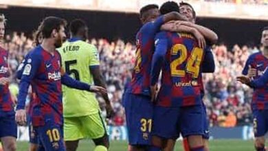 برشلونة يتغلب على خيتافي ويتقاسم صدارة الليجا مع ريال مدريد