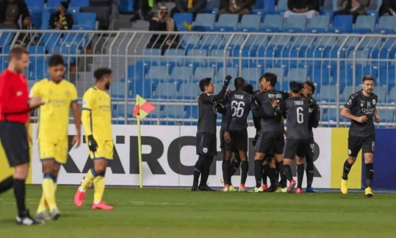 السد يخطف نقطة من ملعب النصر في دوري أبطال آسيا (صور: AFC Twitter)