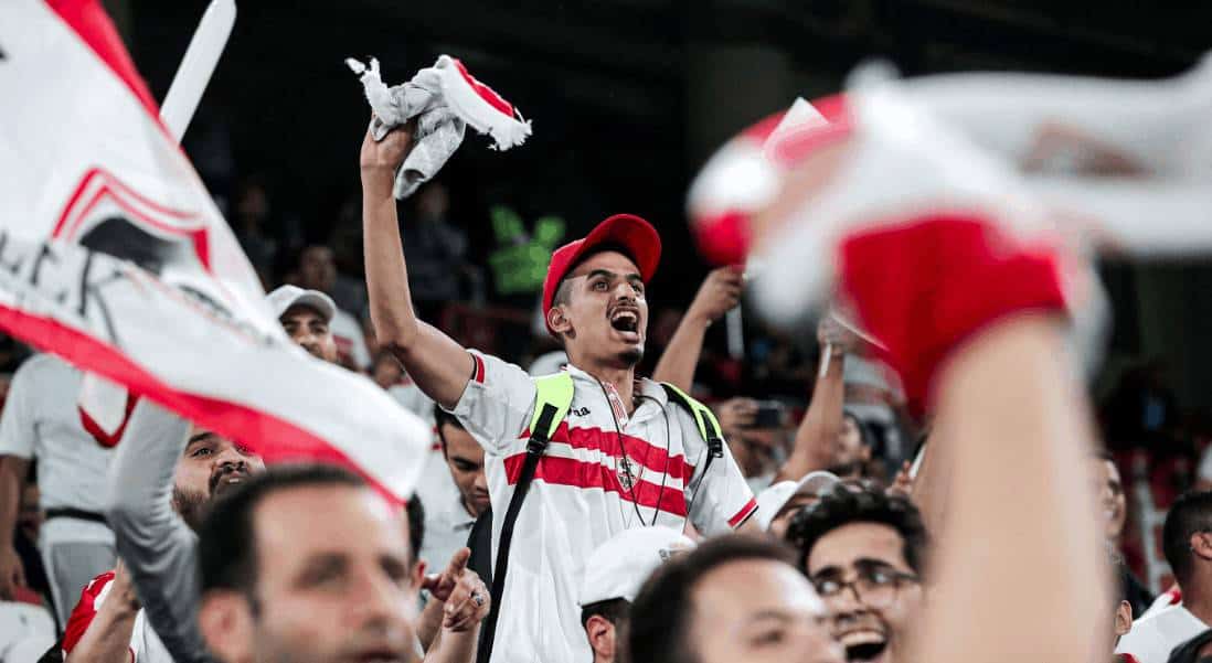 جمهور الزمالك في مباراة كأس السوبر المصري 2019 أمام الأهلي (صور: AFP)