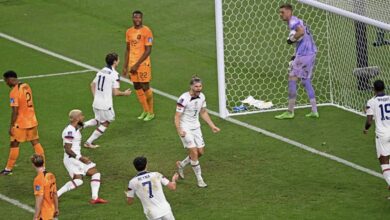 رايت في مباراة هولندا واميركا بمونديال 2022