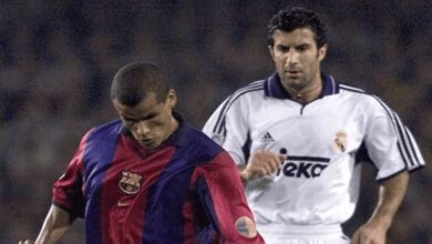 كورة وميركاتو | جميع صفقات ريال مدريد عام 2000 -ريفالدو و لويس فيجو في مباراة الكلاسيكو عام 2000 بين ريال مدريد وبرشلونة