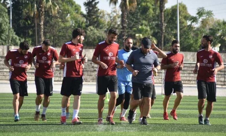 تدريبات الاتحاد السوري استعدادًا لمواجهة حطين في الدوري السوري الممتاز بموسم 2020/2019