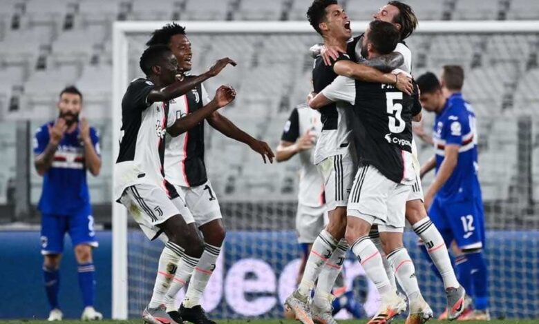 نتيجة مباراة يوفنتوس وسامبدوريا في الدوري الايطالي (صور:AFP)