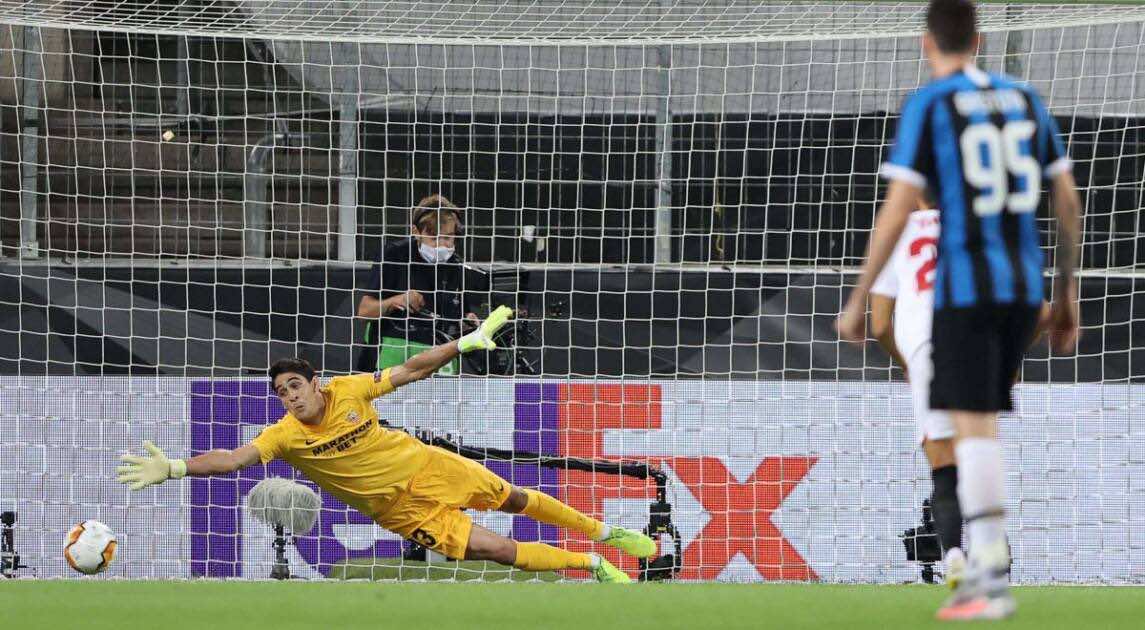 أهداف مباراة الانتر واشبيلية فى نهائي الدوري الأوروبي (صور:AFP)