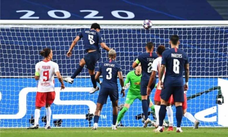 أهداف باريس سان جيرمان ولايبزيج فى دوري أبطال أوروبا (صور:twitter)
