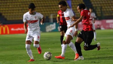 يوسف أوباما في مباراة الزمالك ونادي مصر