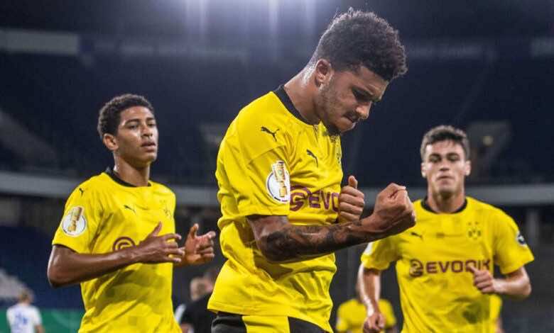 سانشو لاعب دورتموند يغيب عن كأس السوبر الألمانية ضد بايرن