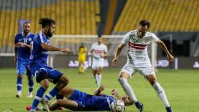 صور مباراة مباراة الزمالك وسموحة - محمد عنتر