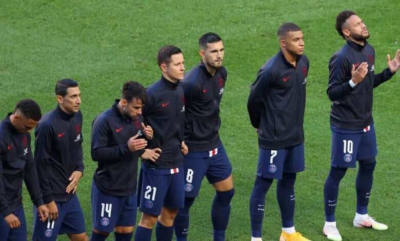 نيمار ، تشكيلة باريس سان جيرمان في دوري ابطال اوروبا 2021/2020