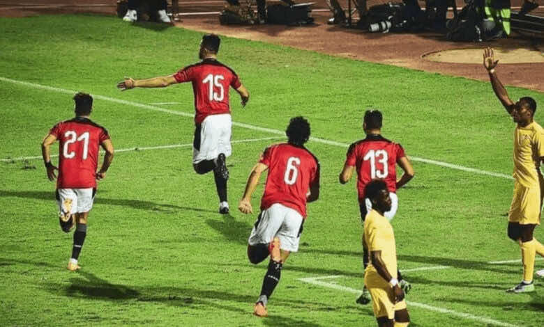 محمود حمدي الونش يسجل هدف مصر الوحيد امام توجو في تصفيات امم افريقيا 2021 - Egypt