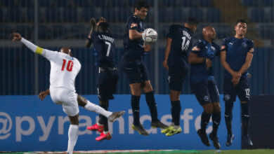 شيكابالا في مباراة بيراميدز والزمالك في الدوري المصري موسم 2021/2020
