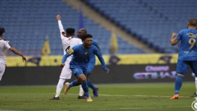 فرحة احمد يحيي - النصر والرائد في كأس خادم الحرمين الشريفين (صور:twitter)
