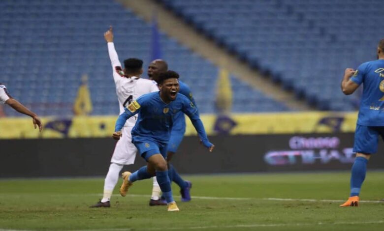 فرحة احمد يحيي - النصر والرائد في كأس خادم الحرمين الشريفين (صور:twitter)
