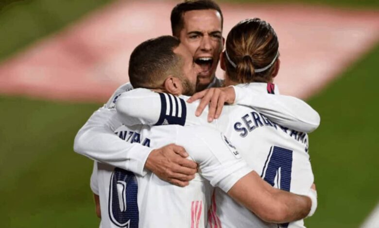 فرحة فاسكيز وراموس وبنزيمة بفوز ريال مدريد على بلباو في الدوري الاسباني