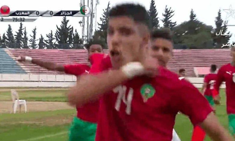 فيديو اهداف الجزائر والمغرب في تصفيات امم افريقيا للشباب "موهوب يذبح المحاربين"