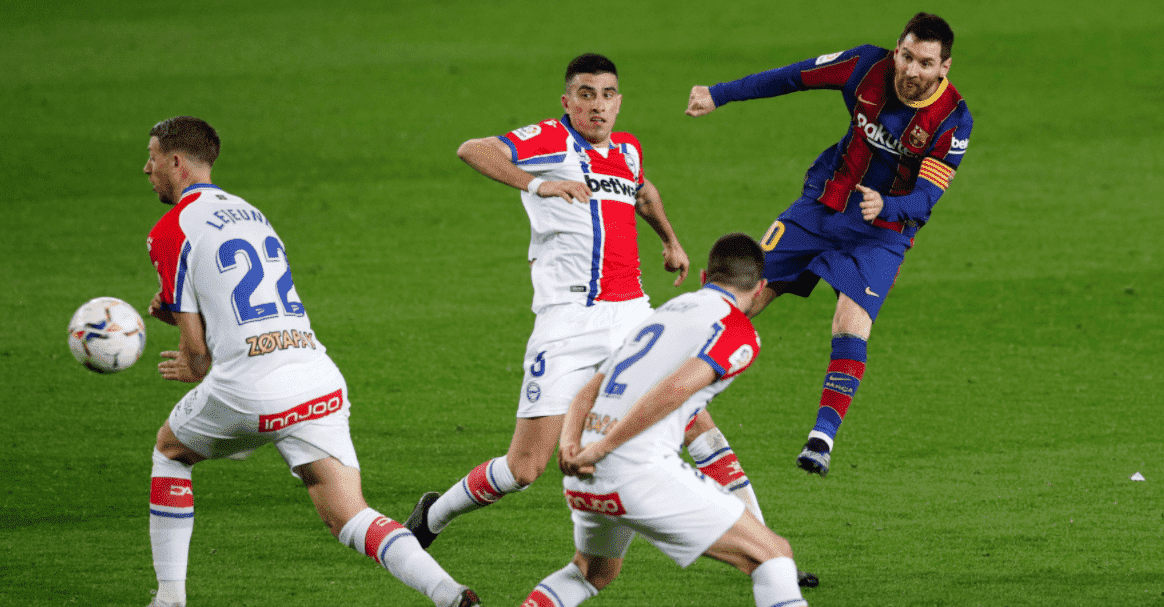 Lionel Messi's goal against Alaves in La Liga 2021