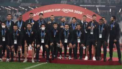 شاهد صور تتويج النادي الاهلي المصري ببرونزية كأس العالم للأندية في قطر 2020