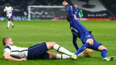 نتيجة مباراة توتنهام وتشيلسي فى الدوري الانجليزي (صور:AFP)