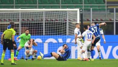 فيديو يوتيوب اهداف مباراة الانتر واتالانتا فى الدوري الايطالي (صور:AFP)