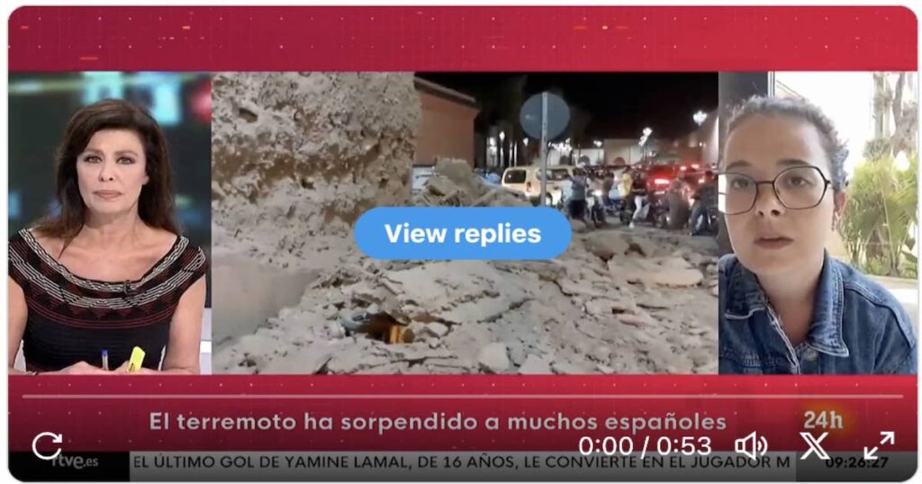 سائحة إسبانية تتحدث للتلفزيون الإسباني عن استقبال فندق رونالدو في مراكش لضحايا الزلزال