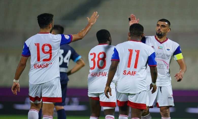 فيديو | مشاهدة اهداف مباراة الشارقة وحتا فى الدوري الاماراتي (صور:twitter)