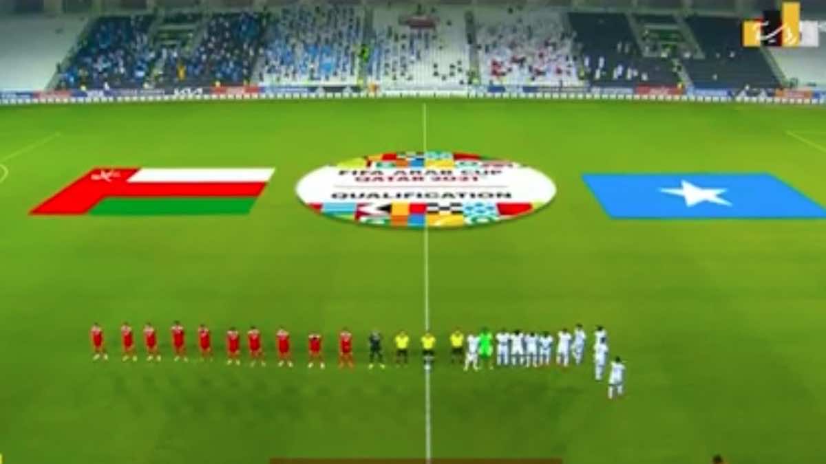 عبد العزيز المقبالي يقود هجوم عمان ضد الصومال في بطولة كأس العرب فيفا 2021