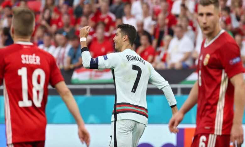 شاهد فيديو اهداف مباراة البرتغال والمجر في يورو 2020..رونالدو يُحطم رقم بلاتيني