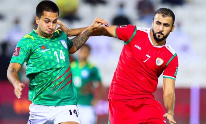 خالد الهاجري يقود سلطنة عمان لهزيمة بنجلادش في تصفيات كأس العالم 2022