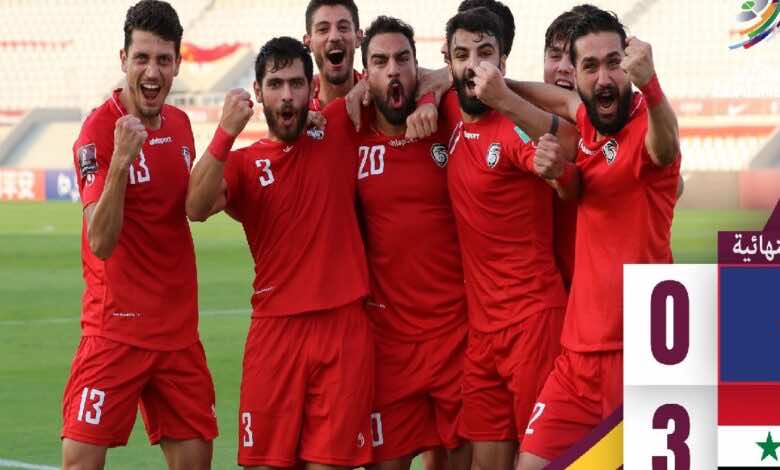 المنتخب السوري يهزم غوام ويصل للنقطة 21 في تصفيات كأس العالم 2022 (صور:twitter)