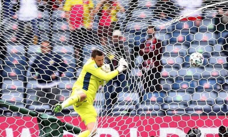 شاهد فيديو اهداف مباراة اسكتلندا والتشيك فى يورو 2020 (صور:AFP)