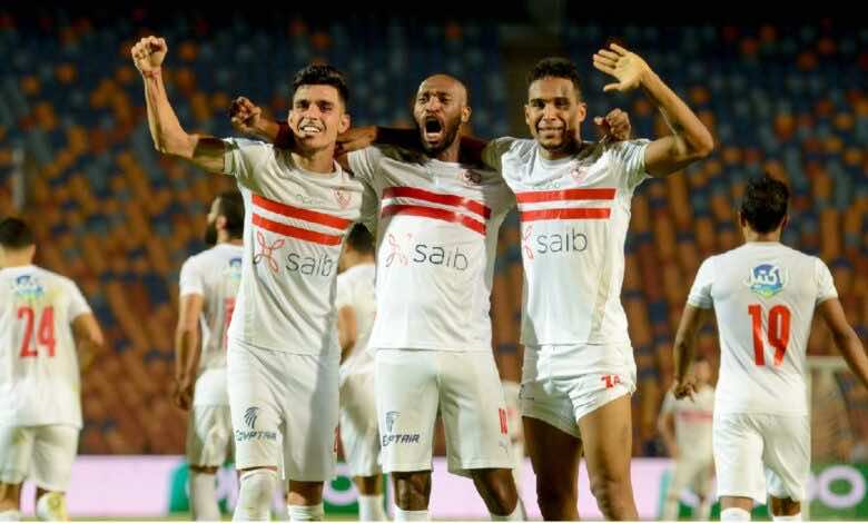 الزمالك يكتسح أسوان في عودة الدوري المصري بعد غياب طويل (صور:twitter)