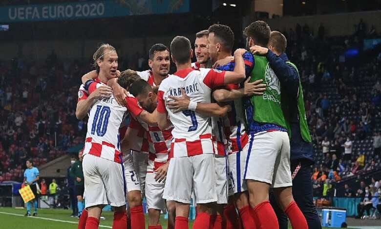 نتيجة مباراة كرواتيا واسكتلندا في يورو 2020..وصيف العالم يقتل القلوب الشجاعة (صور:AFP)