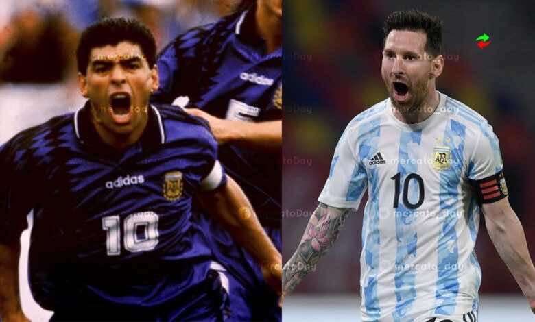 شاهد فيديو اهداف الارجنتين وتشيلي في تصفيات كأس العالم 2022 «ميسي يُكرم مارادونا»
