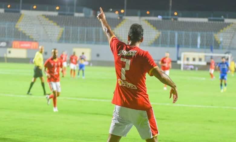 نتيجة مباراة الاهلي واسوان في الدوري المصري اليوم (صور:twitter)