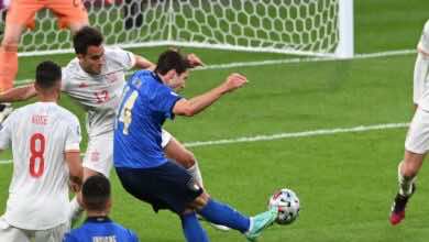 شاهد فيديو اهداف مباراة ايطاليا واسبانيا في يورو 2020..كييزا يضرب من مرتدة عالمية