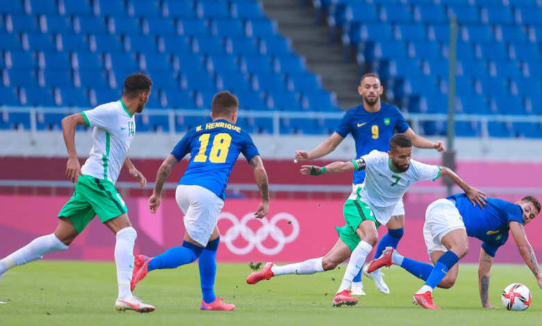 نتيجة مباراة السعودية والبرازيل في منافسات كرة القدم بـ اولمبياد طوكيو 2020