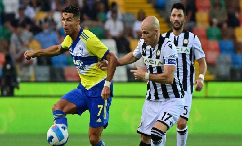 يوفنتوس يستهل مشواره في الدوري الايطالي بالتعادل مع أودينيزي (صور:AFP)